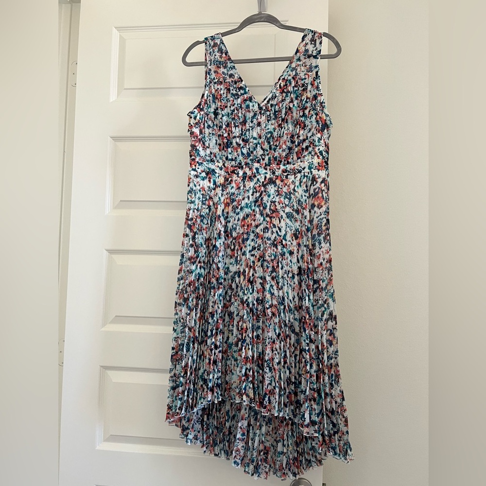 Plenty by Tracy Reese Multicolor Floral High Low Dress
